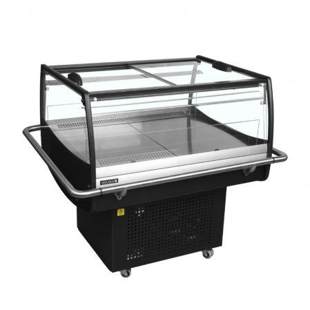 Чорна холодильна шафа Tefcold PDC90SL Acrylic Sides 4 Bumpers